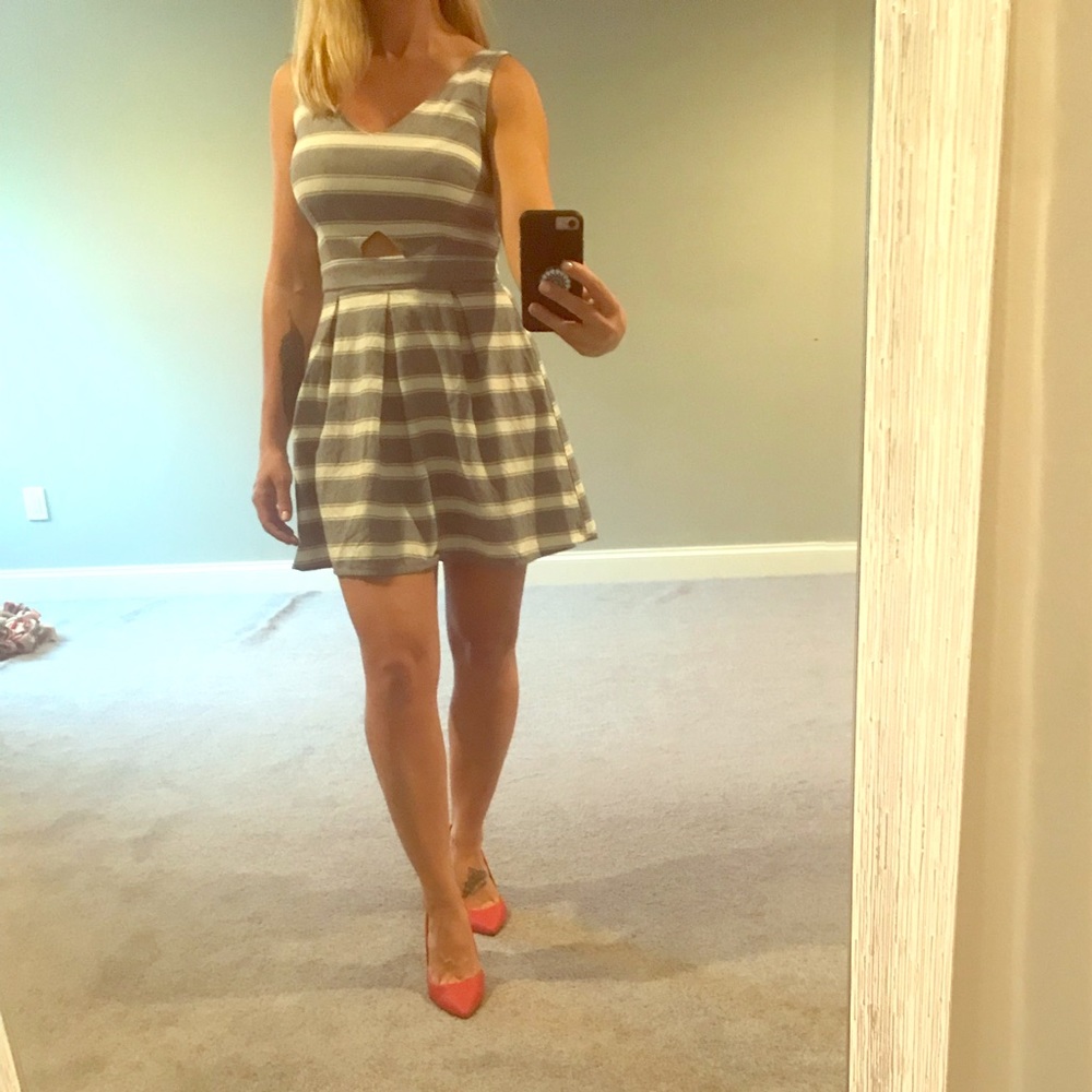 Pinstripe dress